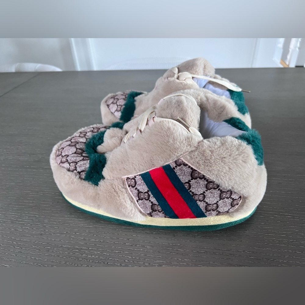 Stylish Shoes with Red and Green Accents